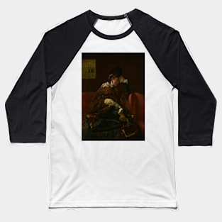 At the Railway Station by Alfred Stevens Baseball T-Shirt